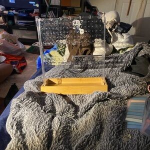 Wooden and Clear Acrylic Connect Four Game